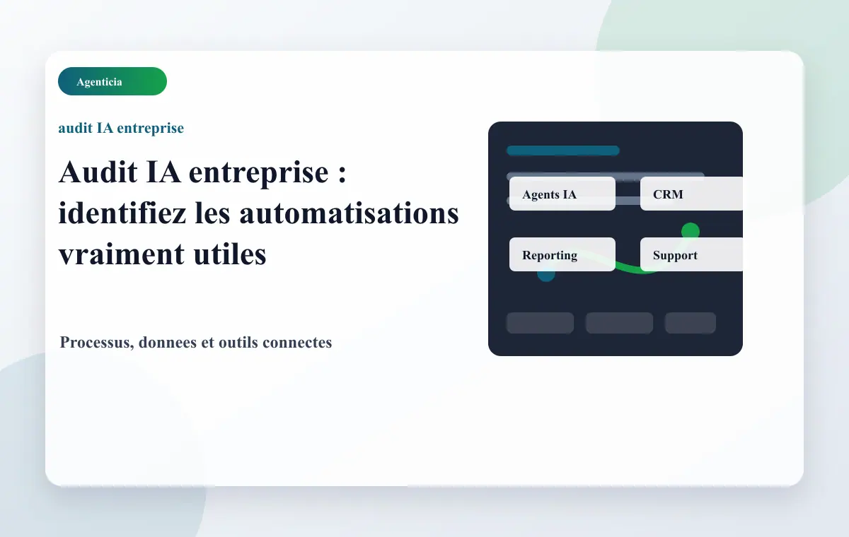 Audit IA pour identifier les tâches automatisables en entreprise