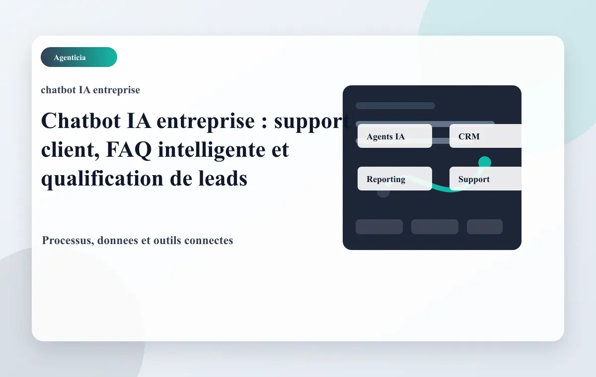 Chatbot IA pour qualification de leads et support client