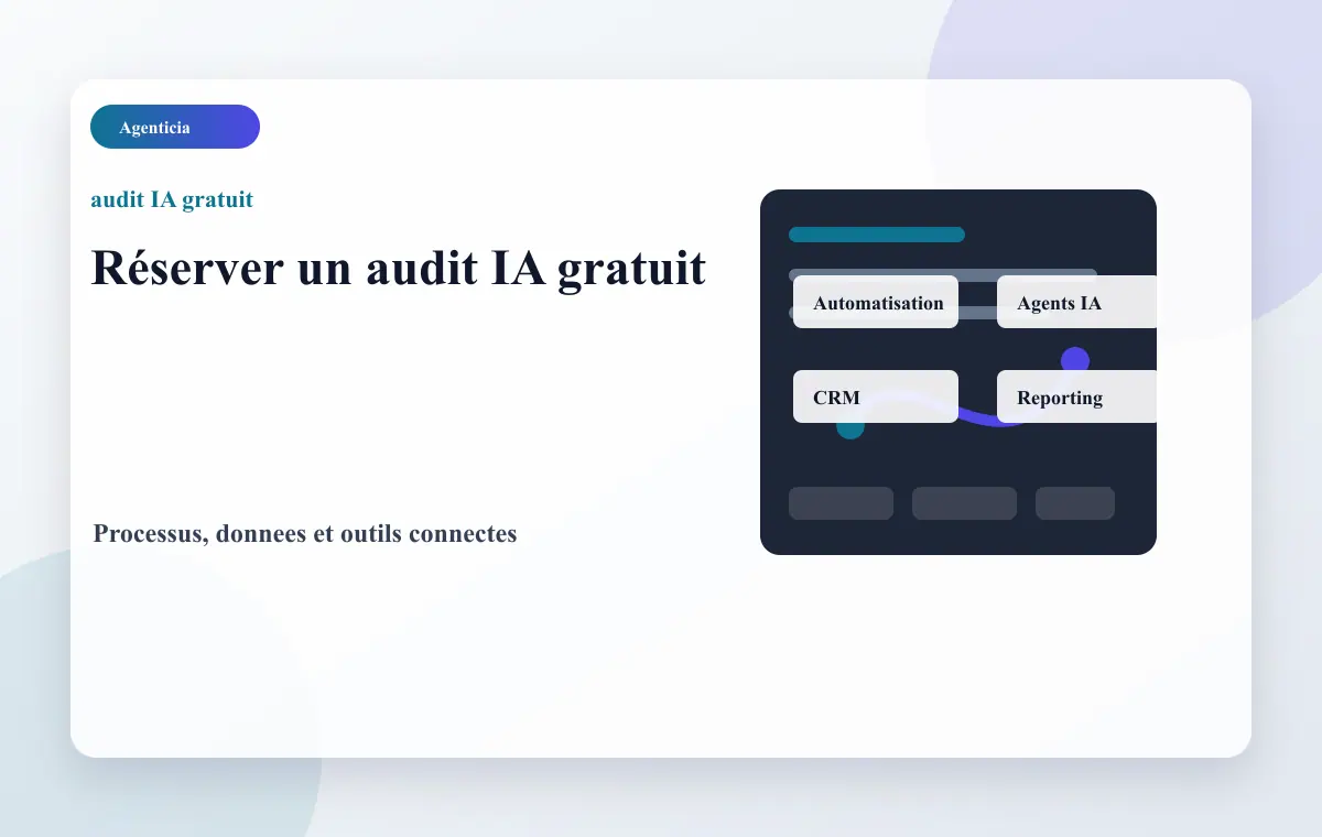Reservation d'un audit IA gratuit pour entreprise